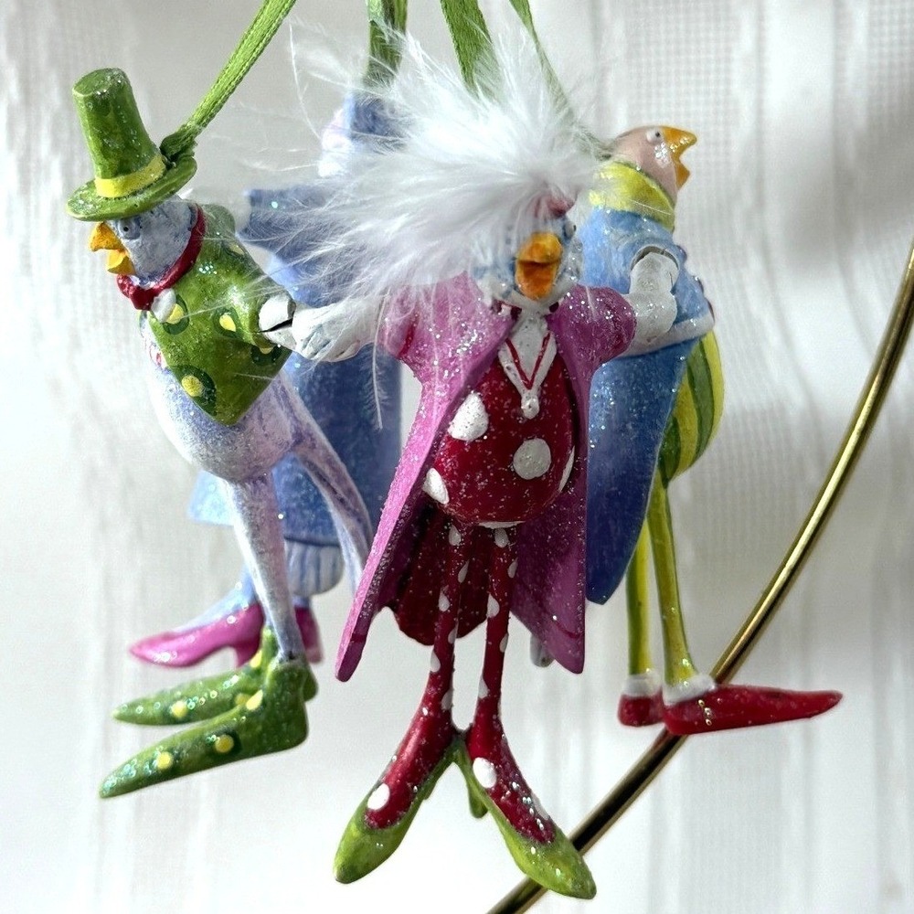 Dept 56 Patience Brewster Krinkles Four Calling Birds 12 Days Christmas Ornament